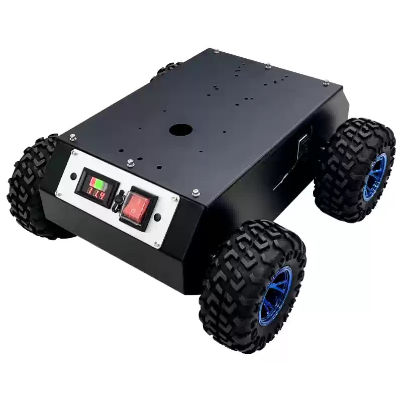 Chasis de robot con ruedas de acero cerrado 4WD