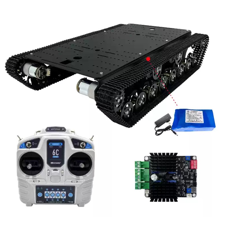 Kit de chasis de robot con ruedas Mecanum y orugas 4WD