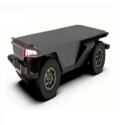 Chasis eléctrico con ruedas Ackermann