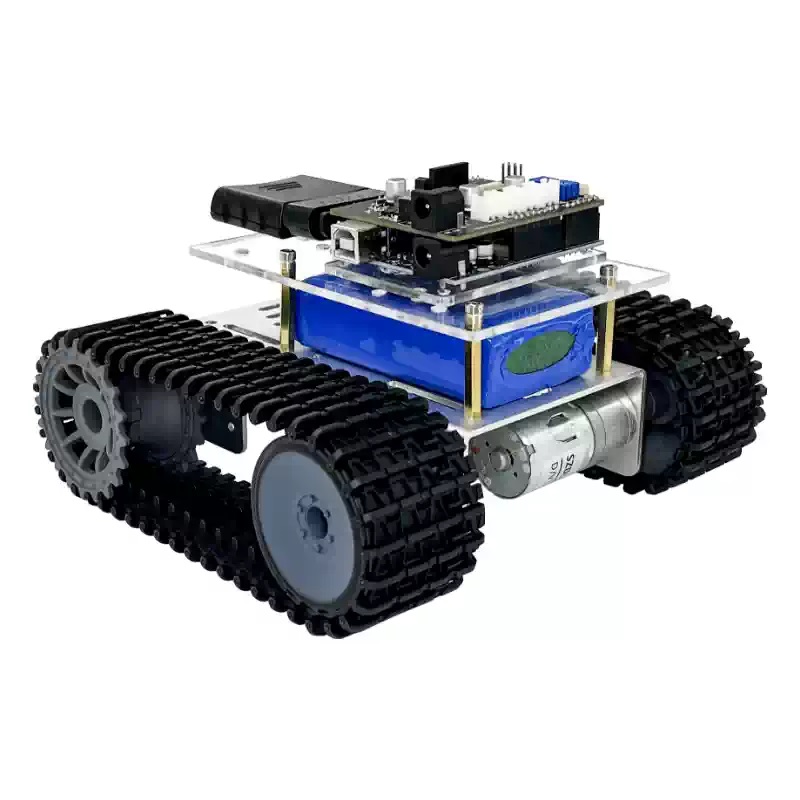 Mini chasis de robot con orugas