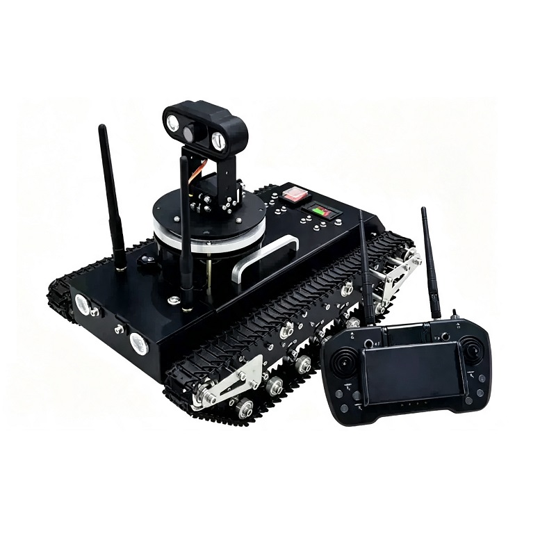 Robot con seguimiento de control remoto con transmisión de video en tiempo real