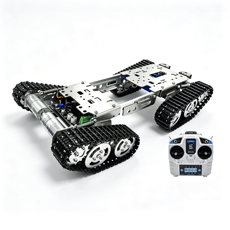 Plataforma de orugas todoterreno con chasis de robot con orugas